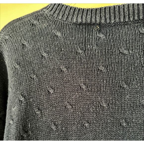 Signature by Northern Isles Hand Embroidered Apple Barn Large Sweater VINTAGE - Picture 6 of 6